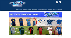 Desktop Screenshot of firstchoicesportswear.ca