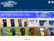 Tablet Screenshot of firstchoicesportswear.ca